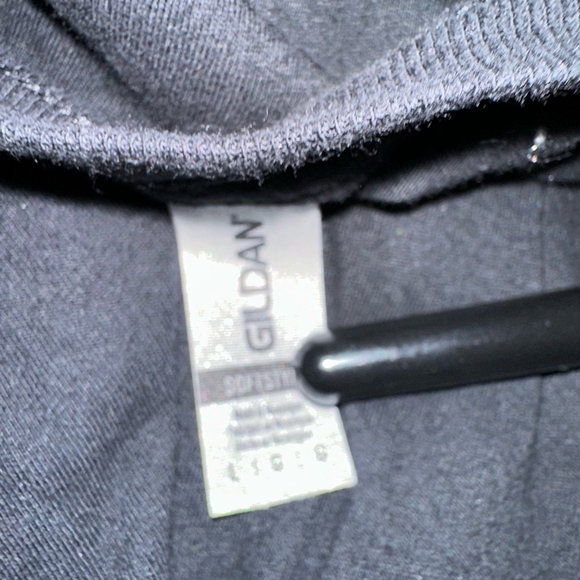 Men's Gildan T-Shirt Large Black Ireland front / Semper Fi Back - Picture 3 of 7